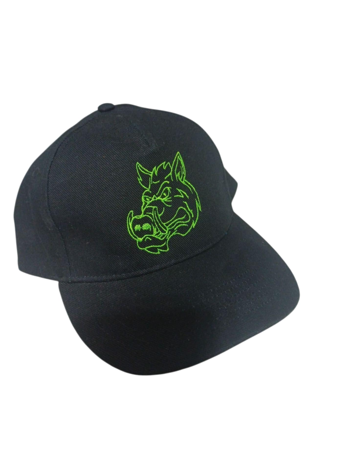 Casquette noire  brodée sanglier