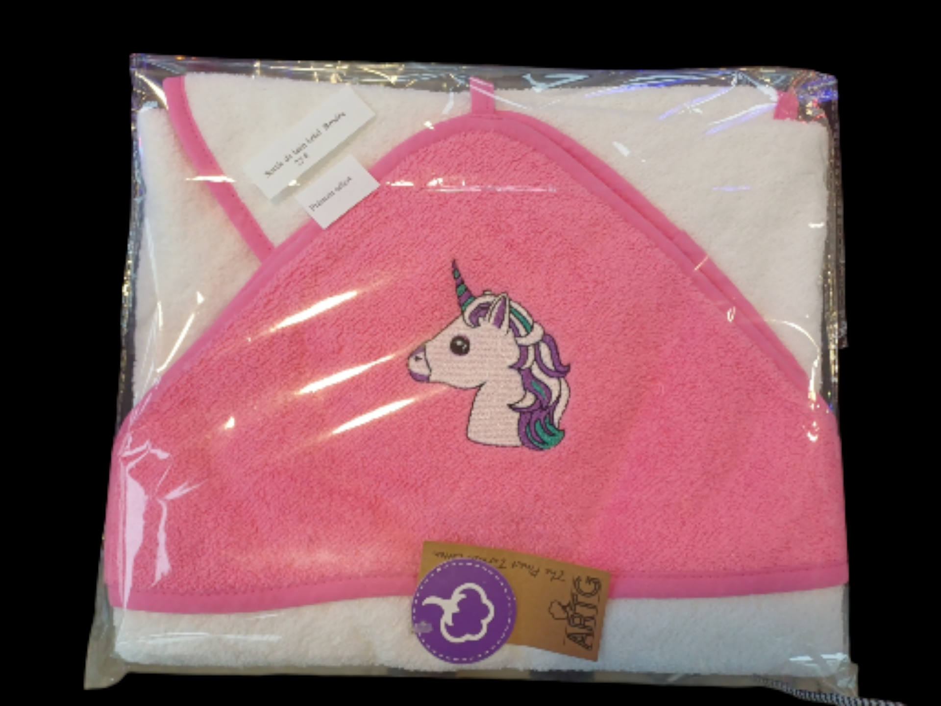 Sortie de bain bébé brodée