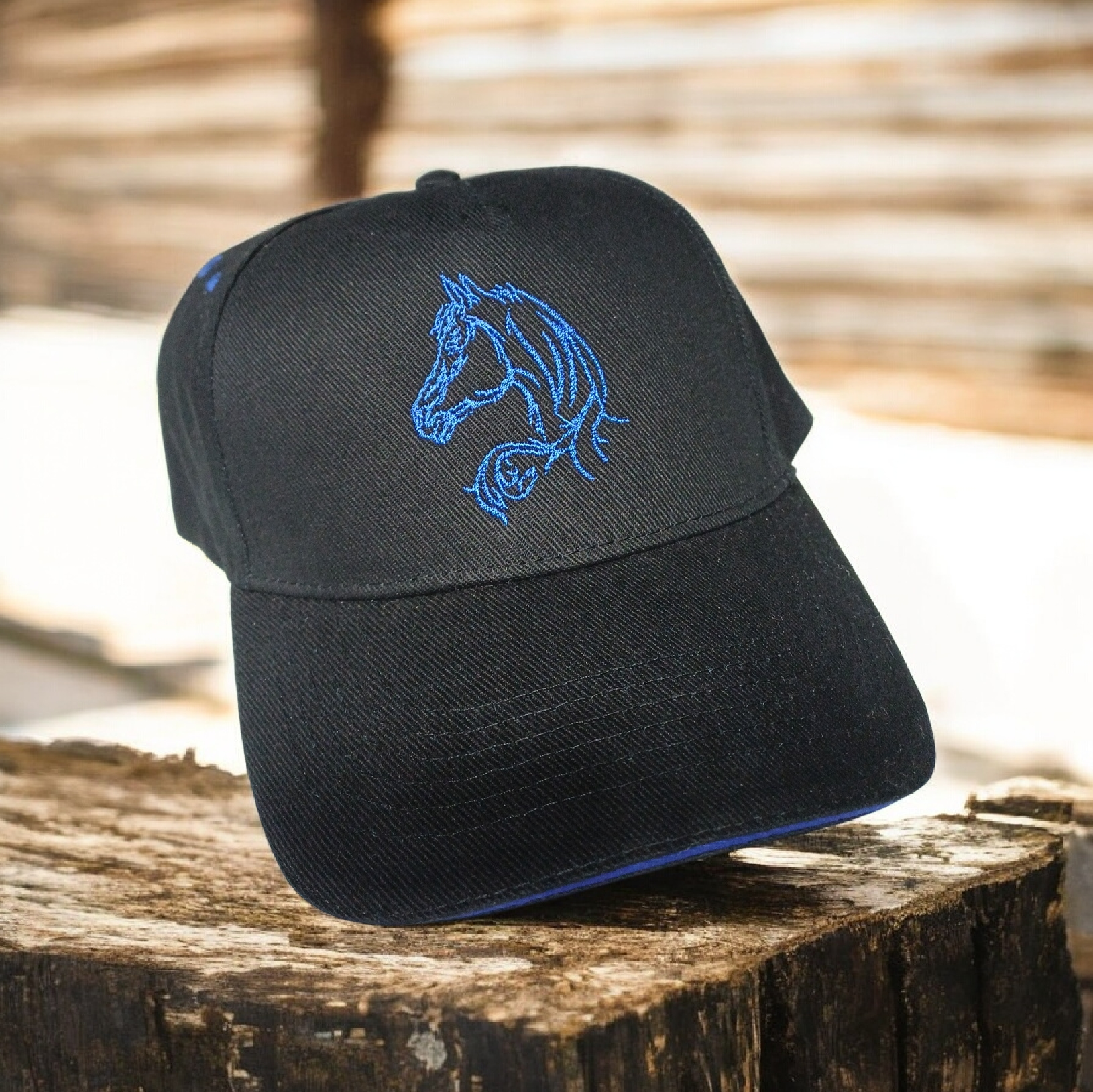 Casquette brodée cheval