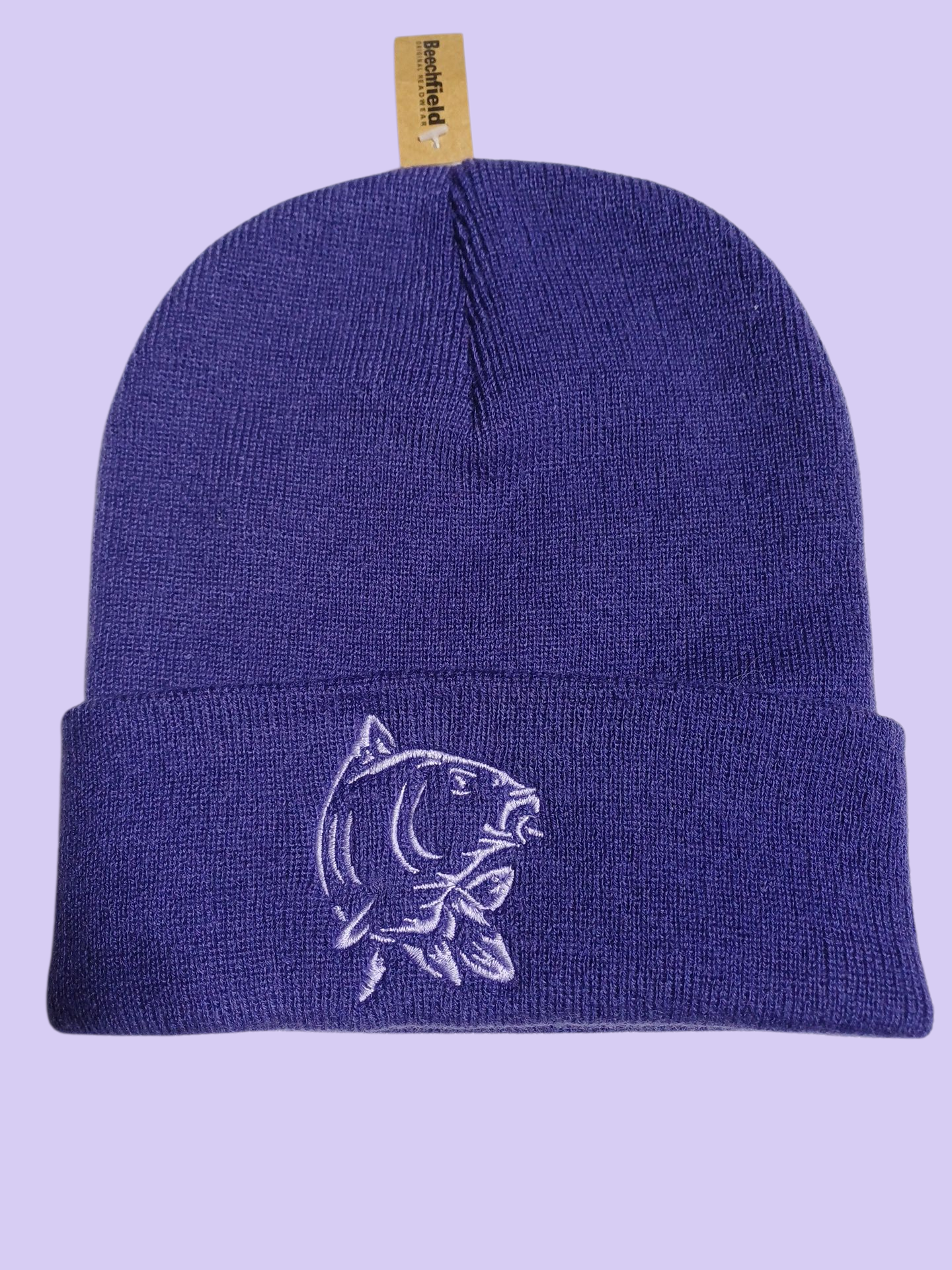 Bonnet avec broderie ton sur ton