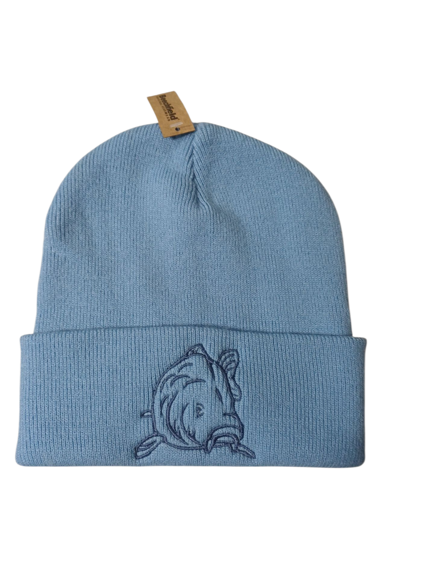 Bonnet avec broderie ton sur ton